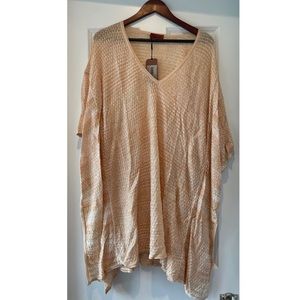 NWT Peach Gold White Missoni Dress Size M